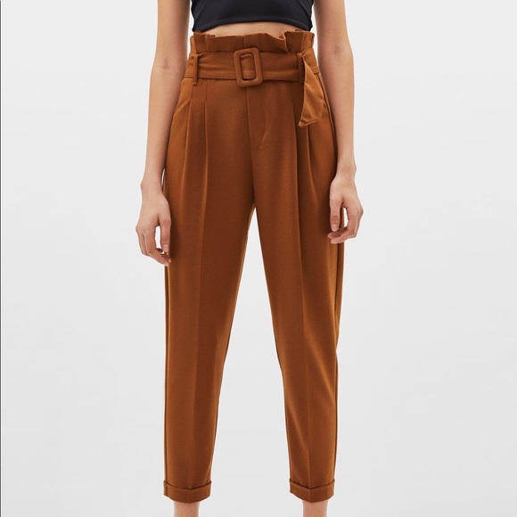 Bershka Paperbag Trousers - Picture 4 of 4